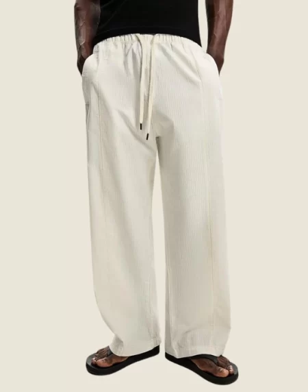 Bershka baggy striped fabric trouser - baggy trousersBershka baggy striped fabric trouser - baggy trousers