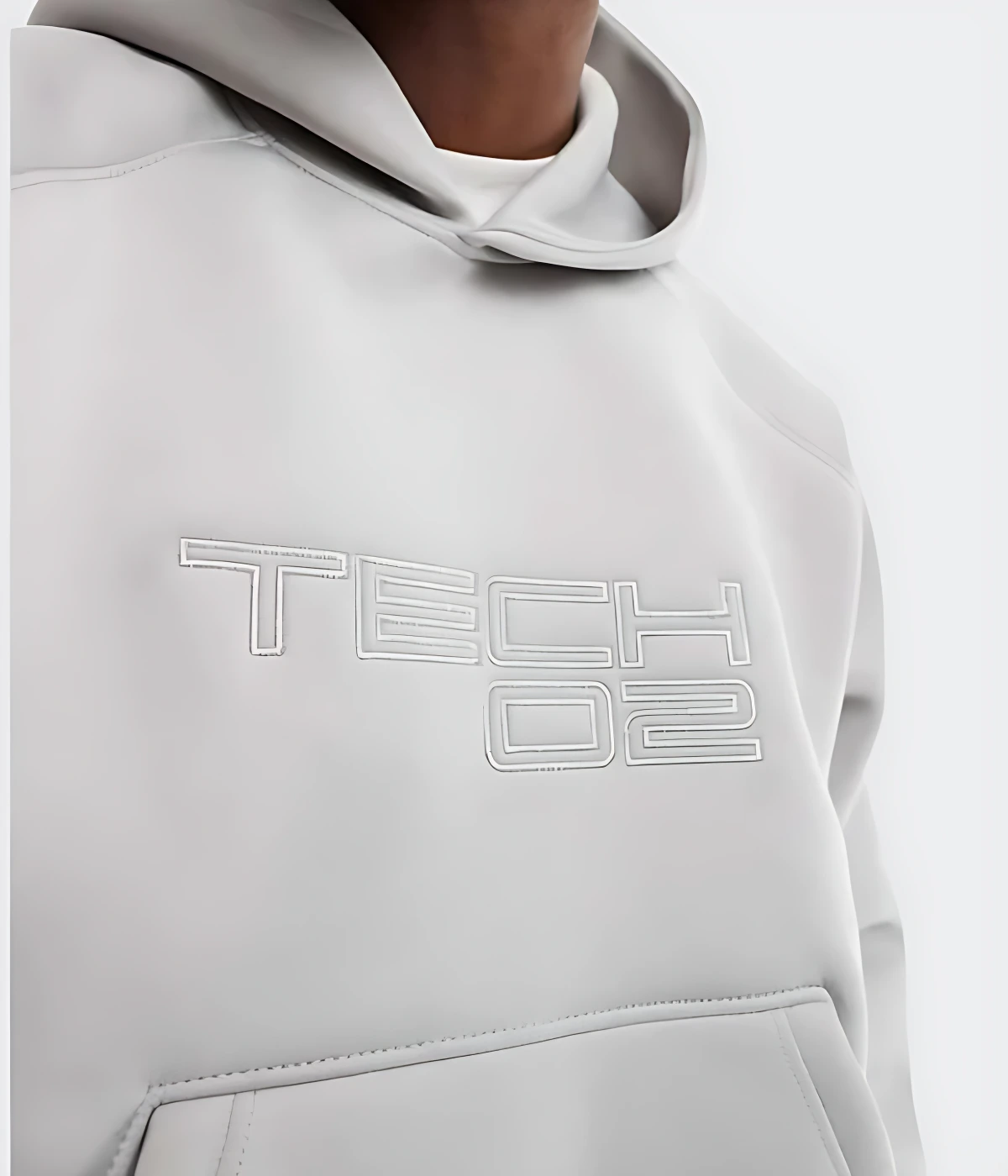 Bershka boxy fit premium hoodie in Pakistan - Grey Color