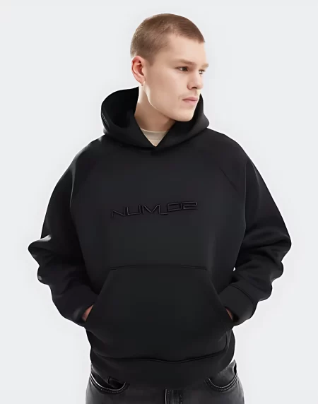 Bershka boxy fit premium hoodie in black - Best Winter hoodie