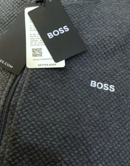 Boss Quilted Tracksuit Charcoal Color in Pakistan - Tracksuit Set