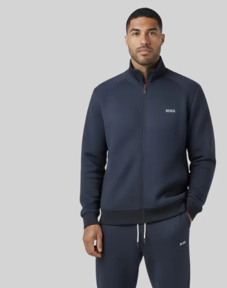 Boss Quilted Tracksuit Mid Blue Color In Pakistan - Aura Official Store