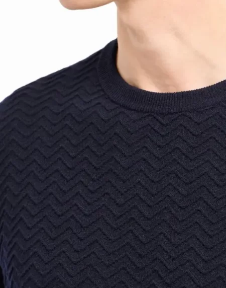 Zara Man Sweatshirt in Navy Blue Color